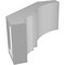 Ekena Millwork 4-in. W x 8-in. D x 8-in. H Balboa Architectural Grade PVC Knee Brace BRCP04X08X08BOA - alternate 4